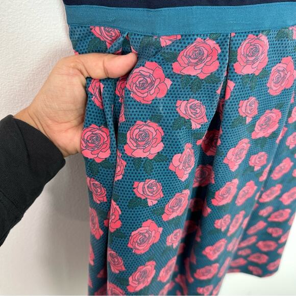 Matilda Jane Peyton Dress Floral Rose Strip size Small - Picture 5 of 8